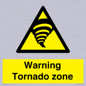Warning Tornado zone